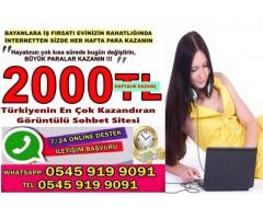 Bayanlara evden ekiş imkanı haftalık ödeme