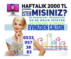 GÖRÜNTÜLÜ SOHBET OPERATÖRÜ 30TL HAFTALIK ÖDEME 2000TL