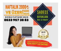 Evden Ek Gelir - Evden Para Kazanmak - BAYAN ELEMAN ARANIYOR HAFTALIK 2000TL