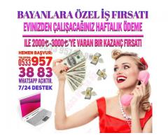 EK İŞ - EK GELİR EVDEN PARA KAZANMAK HAFTA ÖDEMELİ 2000TL