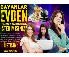 SOHBET OPERATORÜ EVDE EK İŞ