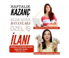 EVDEN EK GELİR 2000TL HAFTALIK KAZANC