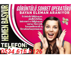 BAYAN SOHBET OPERATÖRLERİ ARANIYOR.