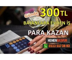 Evde Ek İş - Bayan Eleman