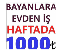 Günde 3-5 Saatinizi Bize Ayırarak Haftalık 1000 ile 3000 TL Arasında Kazanç Elde Edebilirsiniz.