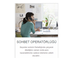 Sohbet Operatörlüğü 2019 İş İlanları