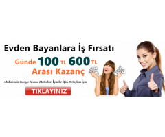 BAYANLAR EVİNİZDE SOHBET EDEREK YÜKSEK PARA KAZANMAK İSTERMİSİNİZ