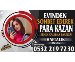 ANLİK ÖDEME İLE BAYANLARA TELEFONDA SOHBET EDEREK YÜKSEK GELİR İMKANI