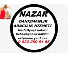 kocaeli,de yaşlıya bakıcı,yardımcı,hastaya bakıcı,hastaya refakatçı 0 532 250 81 65