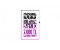 HAFTALIK 2000 TL BAYAN ELEMAN