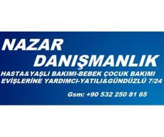 yatılı bakıcı yatılı hasta yaşlı bakıcısı yabancı bakıcı yatılı evişlerine yardımcı 0 532 250 81 65