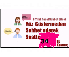 Saatte 34 TL Sohbet Sitemizde Çalışacak Bayanlar Ariyoruz