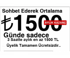 Haftalık 1500 TL Sadece Bizde !!!