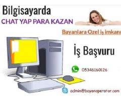 evden pc başında çalışarak ek gelir