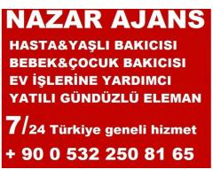 şarköyde yatılı bakıcı,hasta yaşlı bakıcısı,evişlerine yardımcı 0 532 250 81 65