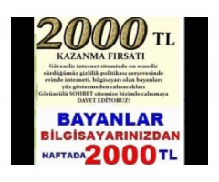 Haftalik 1000 tl kazanabilirsiniz.Limiti siz belirliyorsunuz.