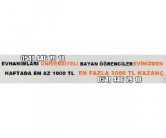 AKILLI TELEFON,TABLETTEN VE BİLGİSAYARDAN ÇALIŞARAK SAATİ 34 TL -HAFTALIK ÖDEME