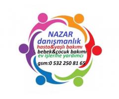 Yatılı bebek çocuk bakıcısı dadı abla anne yardımcı