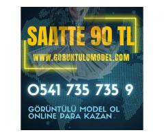 Saatte 90 TL | Günlük Ödeme | Model İlanı