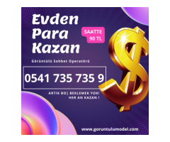 Görüntülü Sohbet Operatörü | Saatte 90 TL | Hediye Sistemi | EN YÜKSEK KAZANÇ GARANTİSİ