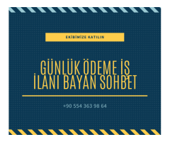 sohbet operatörü iş ilanı evden çalışarak para kazan