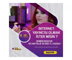 İNTERNET YAYINCISI OLMAK İSTERMİSİNİZ ? SİTEMİZDE İNTERNET YAYINCISI OLARAK PARA KAZANABİLİRSİNİZ