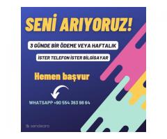 TELEFONDAN HAFTADA 2500 TL KAZANMAK İSTEMEZMİSİN