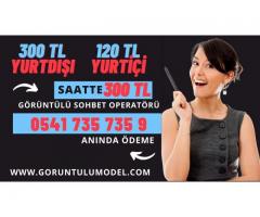 ✅Anında Ödeme Saatte 300 TL / Görüntülü Sohbet Operatörü