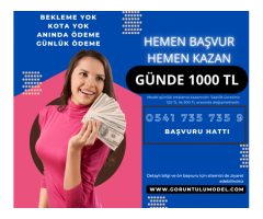 Tartışmasız ! Türkiye'de Modele En Yüksek Kazandıran Sitede Çalışmak İster misiniz? Günde 1000 TL ! 