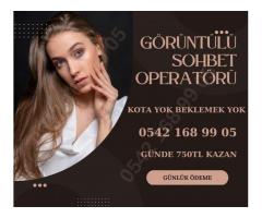 BAYAN GÖRÜNTÜLÜ SOHBET OPERATÖRÜ-GÜNLÜK ÖDEME 0542 168 99 05