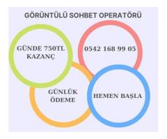 EVDEN EK İŞ İMKANI-GÖRÜNTÜLÜ SOHBET EDEREK PARA KAZAN-GÜNDE 750TL KAZANÇ