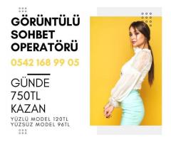 HEMEN BAŞLA GÜNDE ORTALAMA 750TL KAZAN-BAYAN GÖRÜNTÜLÜ SOHBET OPERATÖRÜ-0542 168 99 05