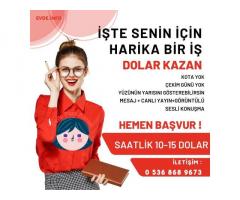 0 536 868 9673 - Görüntülü Sohbet Operatörü-Dolar Kazan-Saatlik 10-15 Dolar- Yüzünün Yarısını Göster