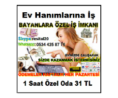 Ev Hanımlarına İş Görüntülü Sohbet Saati 31 TL