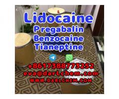 Lidocaine Tianeptine pregabalin raw Powder 137-58-6 Best Price