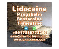 Lidocaine Tianeptine pregabalin raw Powder 137-58-6 Hot Sale
