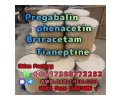 pregabalin Brivaracetam Tianeptine raw Powder crystal 148553-50-8 Good Price