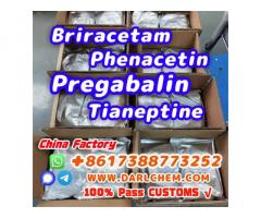 pregabalin Brivaracetam Tianeptine raw crystal powder crystal 148553-50-8 darl Supply
