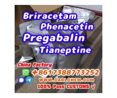 pregabalin Brivaracetam Tianeptine raw crystal powder crystal 148553-50-8 darl Supply