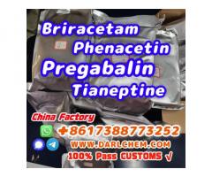 pregabalin Brivaracetam Tianeptine raw crystal powder crystal 148553-50-8 darl Supply