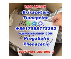 pregabalin Brivaracetam Tianeptine raw crystal powder crystal 148553-50-8 Good Price