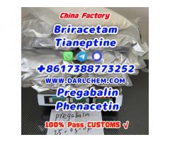 pregabalin Brivaracetam Tianeptine raw crystal powder crystal 148553-50-8 Good Price