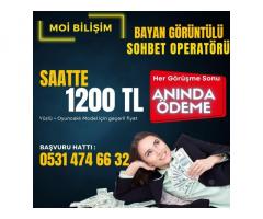 Saatte 1200 TL - Bayan Model İş İlanı - Görüntülü Sohbet Sitesi + Whatsapp Hattı