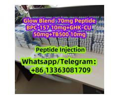 Glow Blend 70mg Peptide Injection BPC-157 10mg+GHK-CU 50mg+TB500 10mg