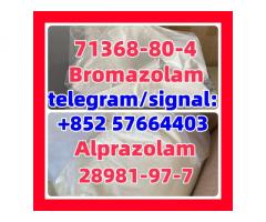 Alprazolam | 28981-97-7 Cas 71368-80-4 Bromazolam 99.8% white powder 71368-80-4 99% white crystals