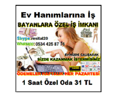 Bayanlara Evden İş Görüntülü Sohbet Saati 31 TL