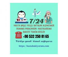Havsa,da hasta bakıcı yaşlı bakıcısı