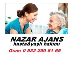 hasta yaşlı bakıcı yatılı bakıcı evde bakıcı