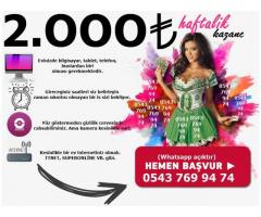 EVDEN EK GELİR 2000TL HAFTALIK KAZANC